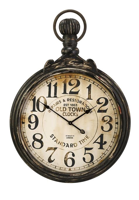 oversized pocket watch wall clock